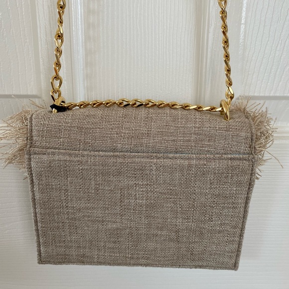 Cynthia Rowley Felix Linen Fringe Crossbody Bag NWT - Picture 6 of 8